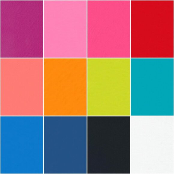 Bright Charm Pack Bella Solids 42 5-inch Cotton Fabric Squares Moda - Picture 2 of 2